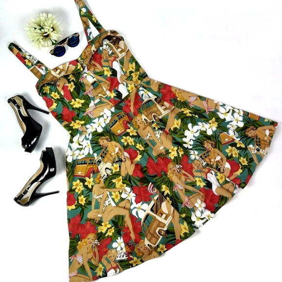 MIss Lulo Dresses & Skirts - {Miss Lulo} New 1950s Pin Up Girl Dress